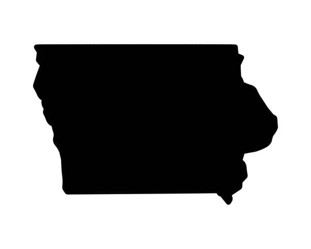 Iowa outline