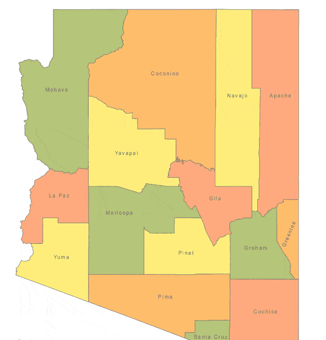 Arizona state outline