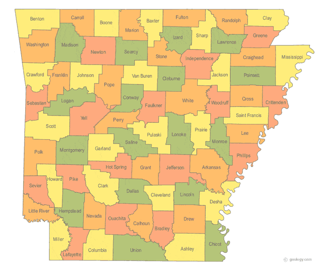 Arkansas state outline