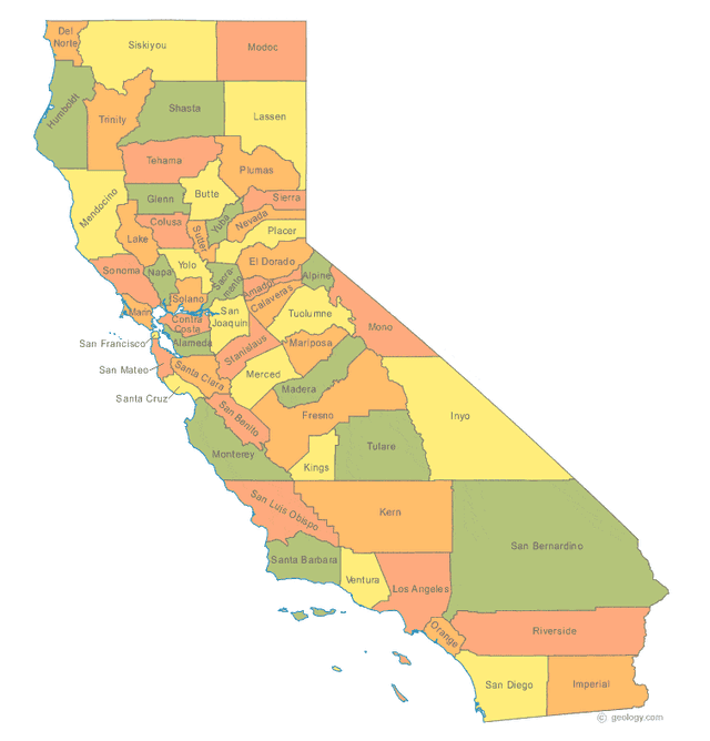 California state outline