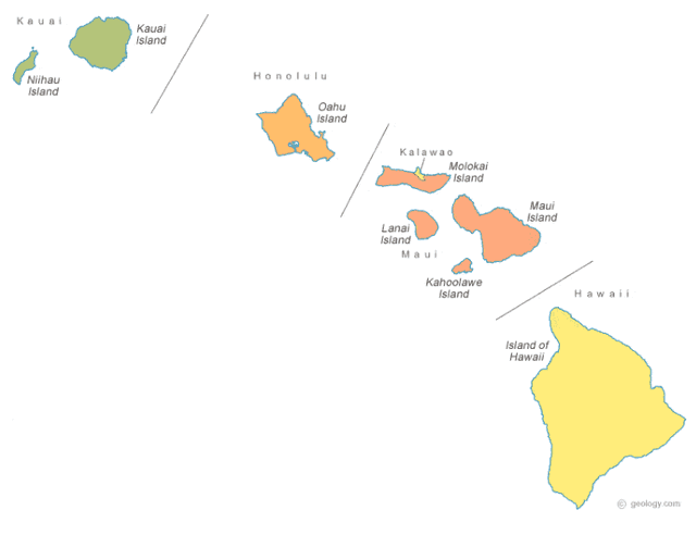 Hawaii state outline