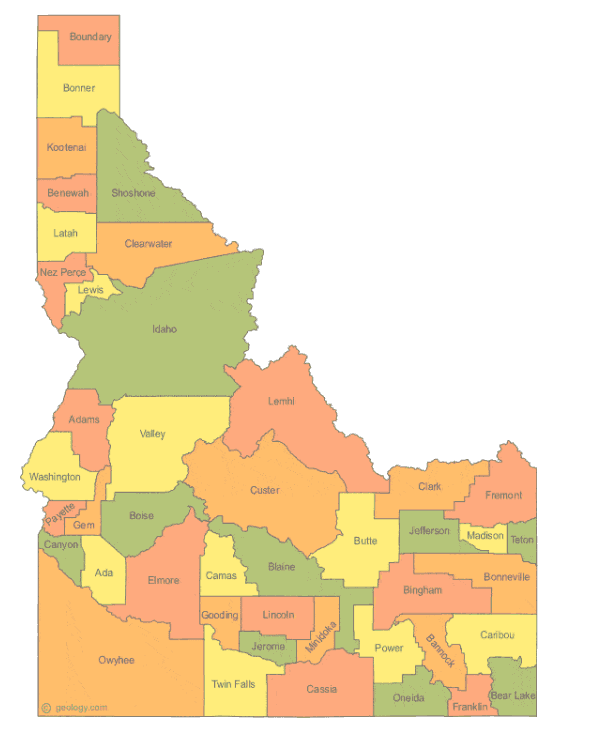 Idaho state outline