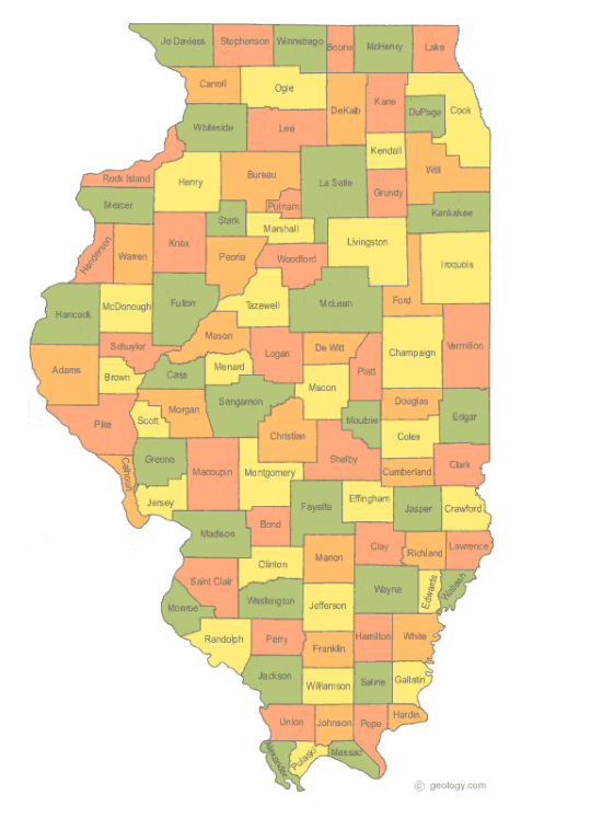 Illinois state outline