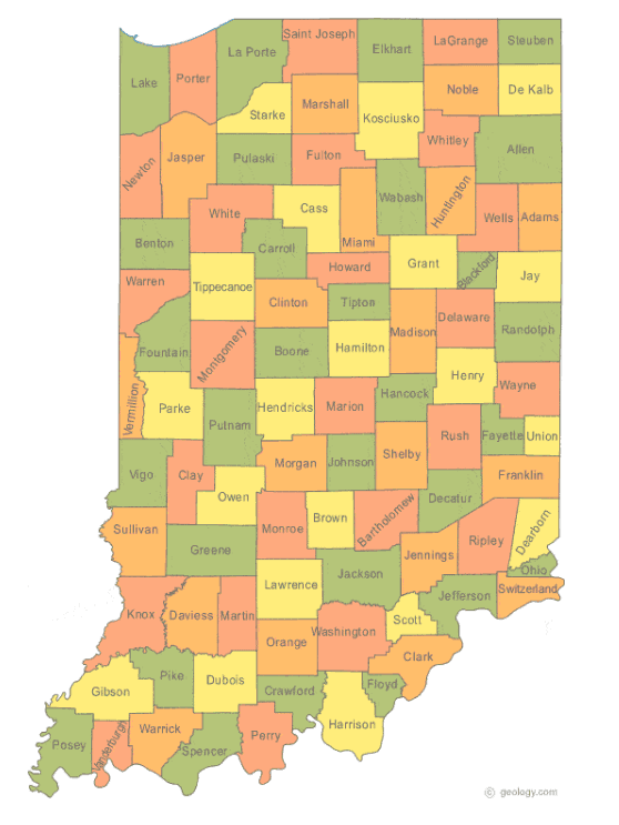 Indiana state outline