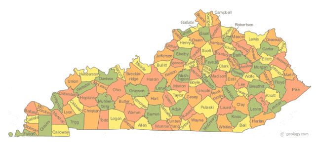 Kentucky state outline
