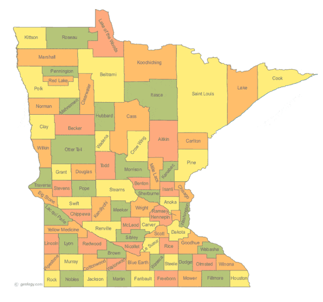 Minnesota state outline