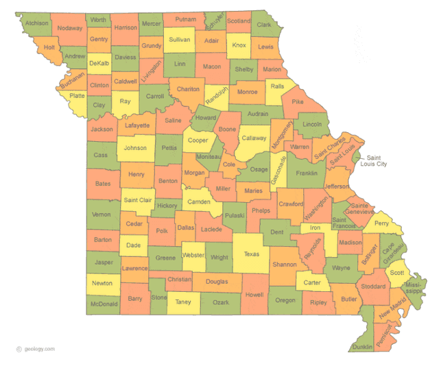 Missouri state outline