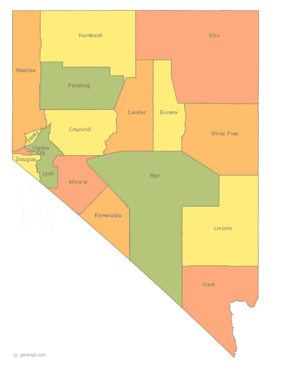 Nevada state outline