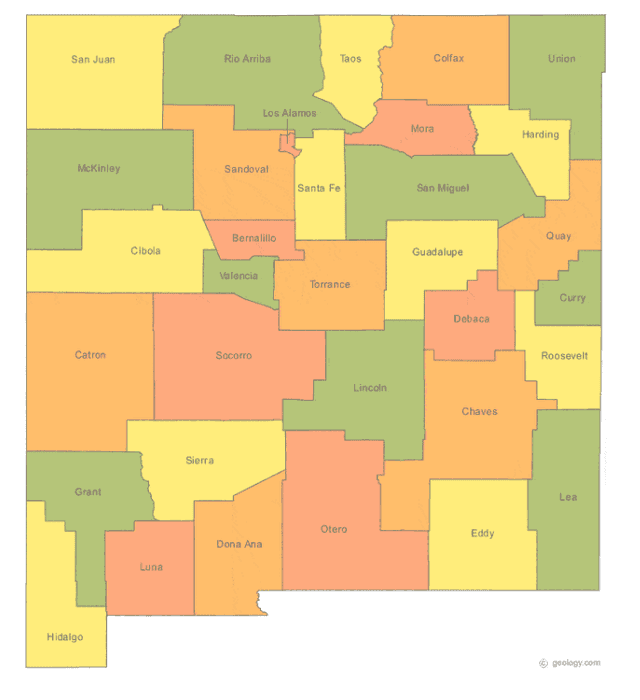 New Mexico state outline