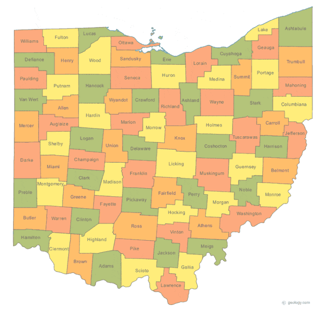 Ohio state outline