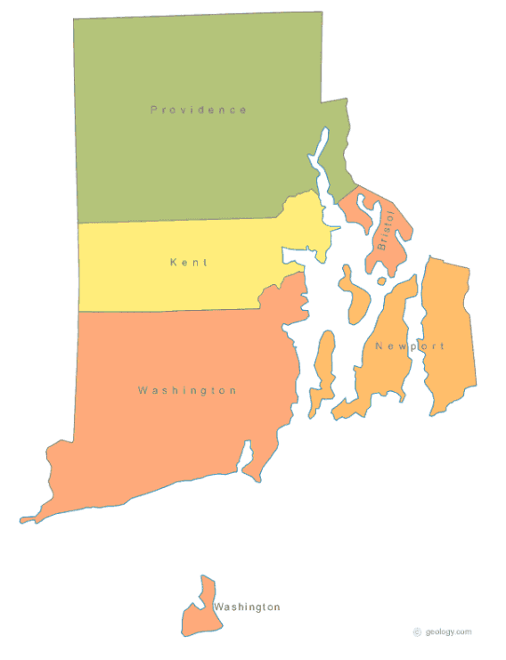 Rhode Island state outline