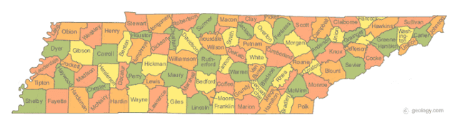 Tennessee state outline