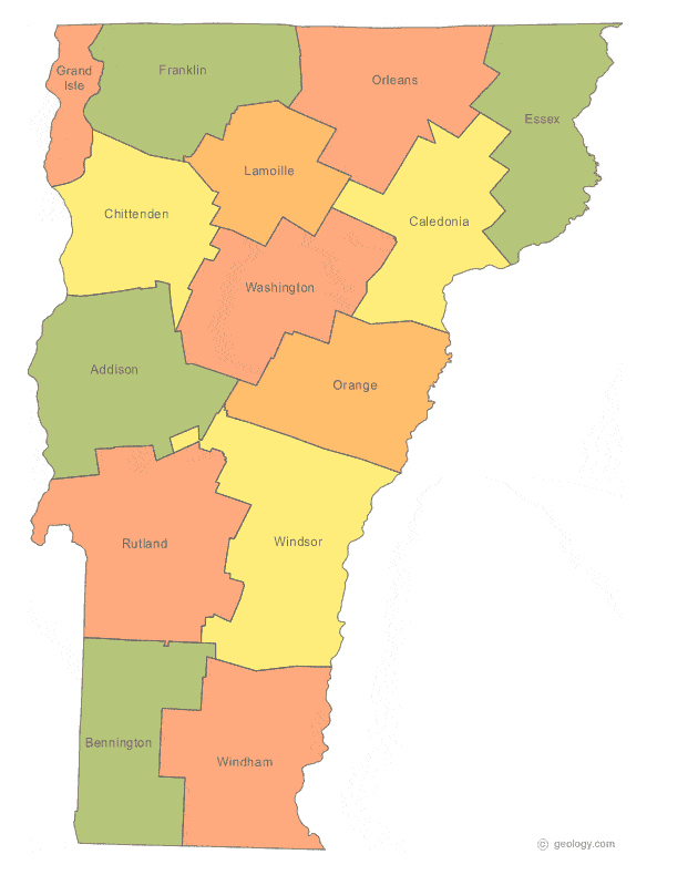 Vermont state outline