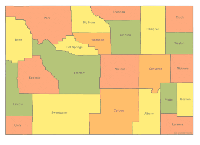 Wyoming state outline