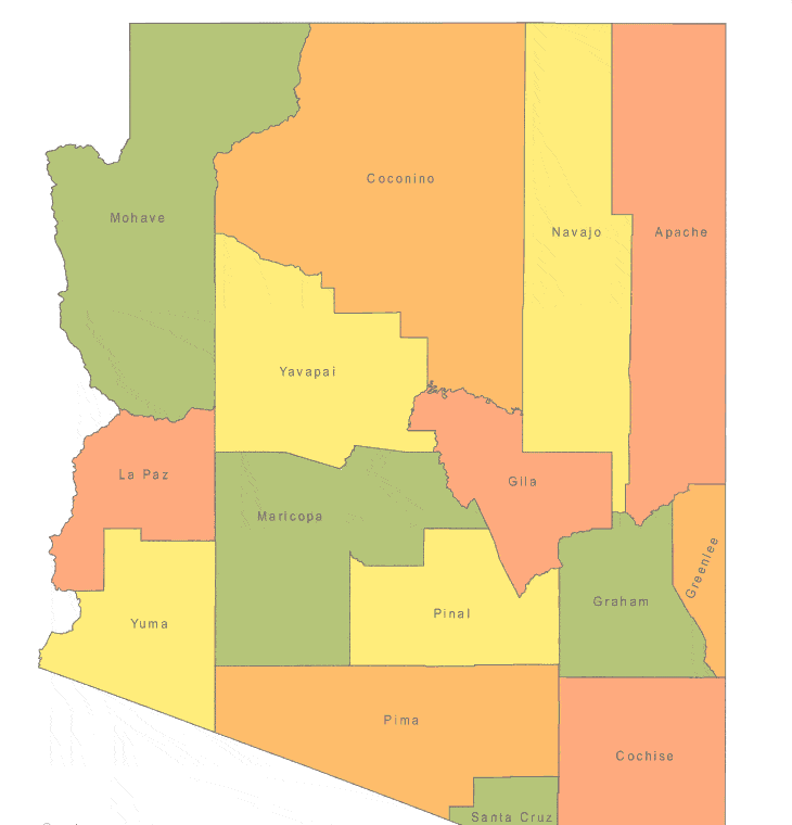 Arizona state outline
