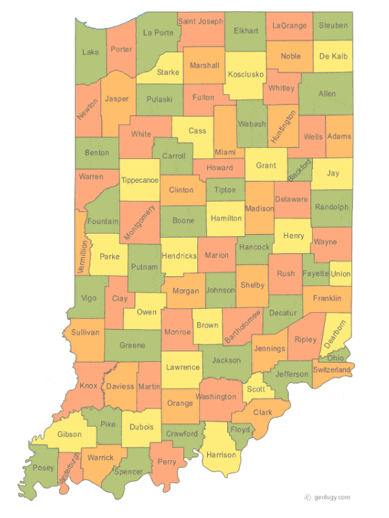 Indiana state outline