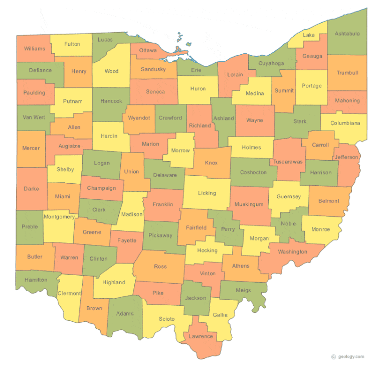 Ohio state outline