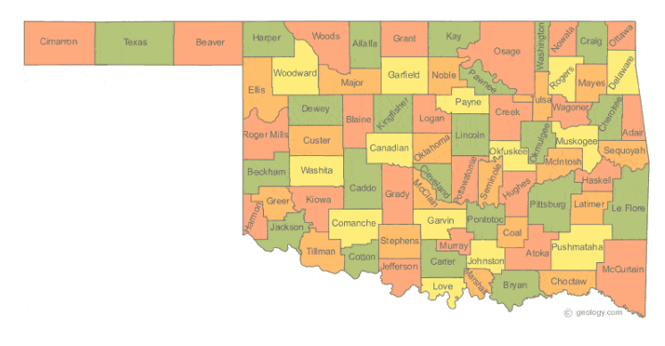 Oklahoma state outline